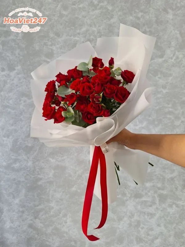 bó hoa hồng đỏ gia lai 
