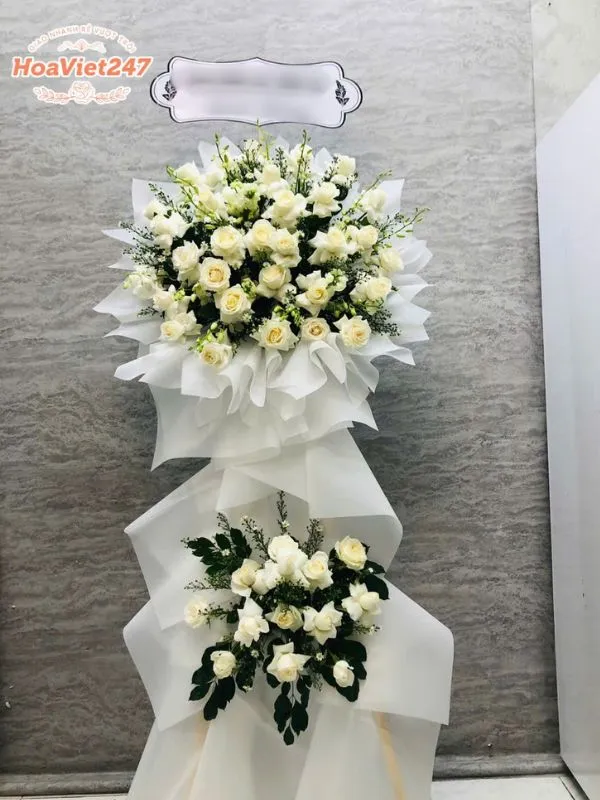 lẵng hoa viếng chia buồn Bắc Giang