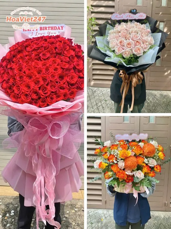 bó hoa mừng sinh nhật shop hoa tươi cần giờ