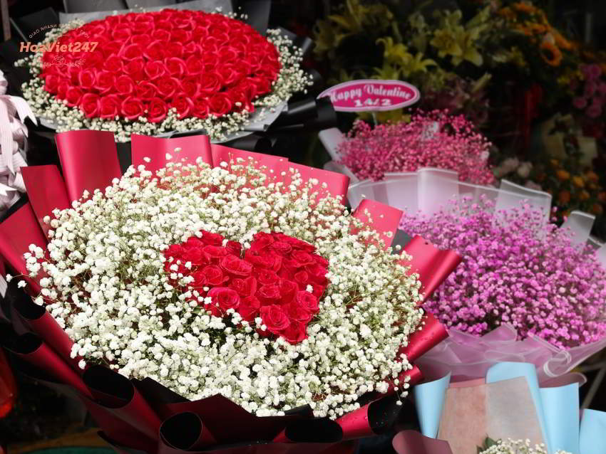 bó hoa tình yêu tại shop hoa quận 12