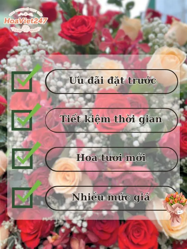 đặt hoa online nhà bè có lợi hơn 