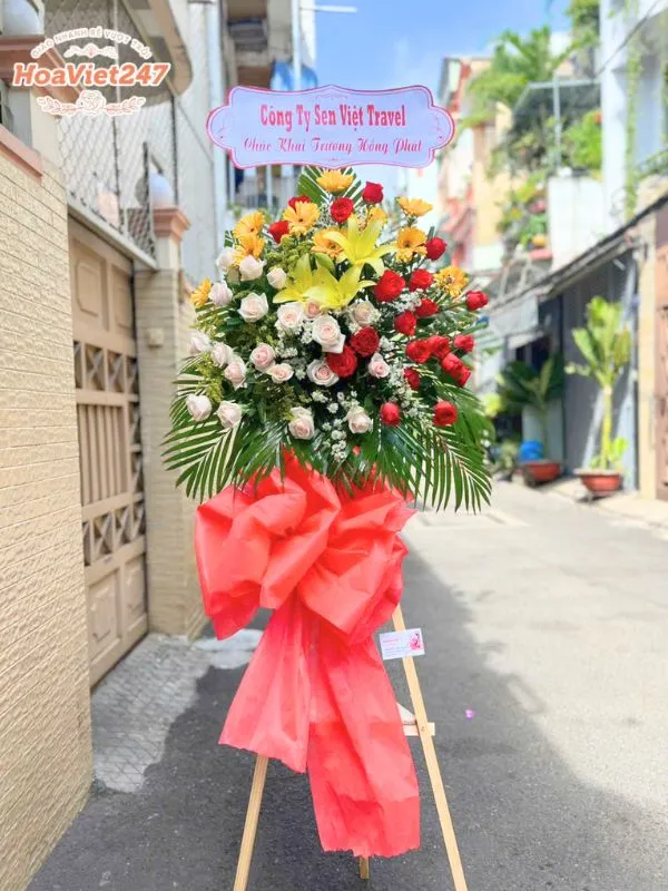 hoa khai trương shop hoa tươi hoài đức