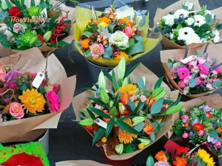 bó hoa tươi tại shop hoa đống đa 