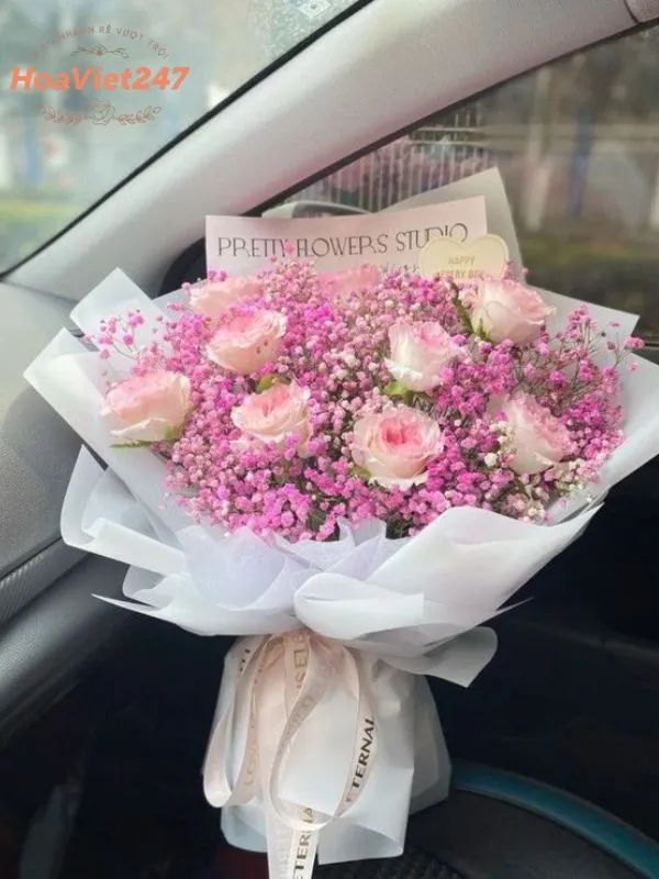 bó hoa tặng cho vợ 