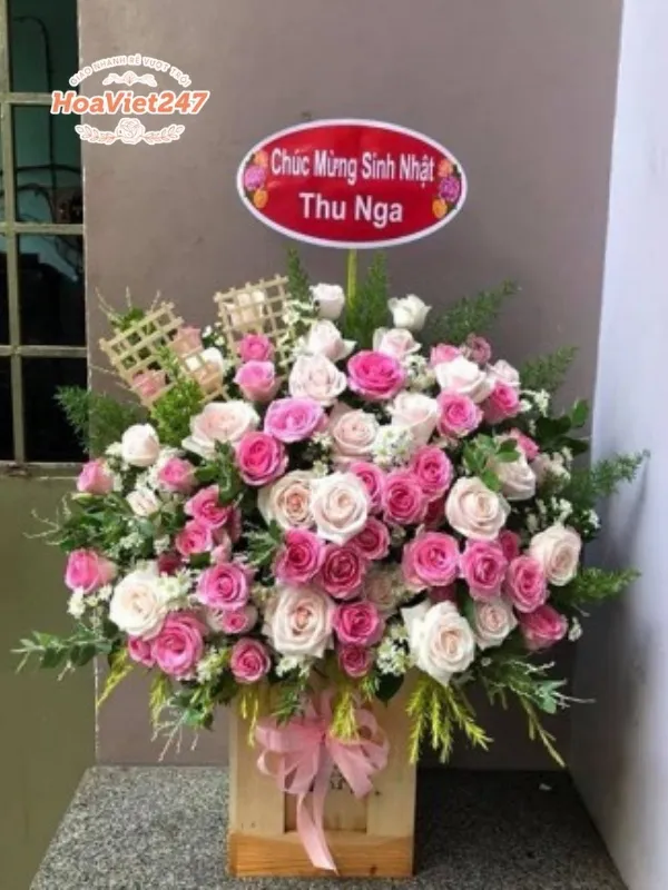 mua giỏ hoa tặng mẹ