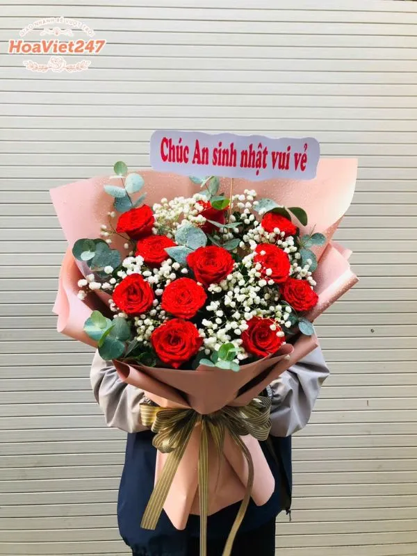 bó hoa sinh nhật hoa tươi hoàng mai