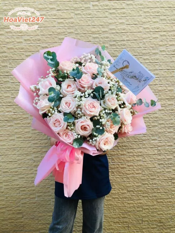 bó hồng shop hoa hoàng mai
