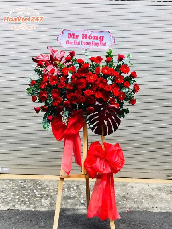 hoa khai trương shop hoa hoàng mai