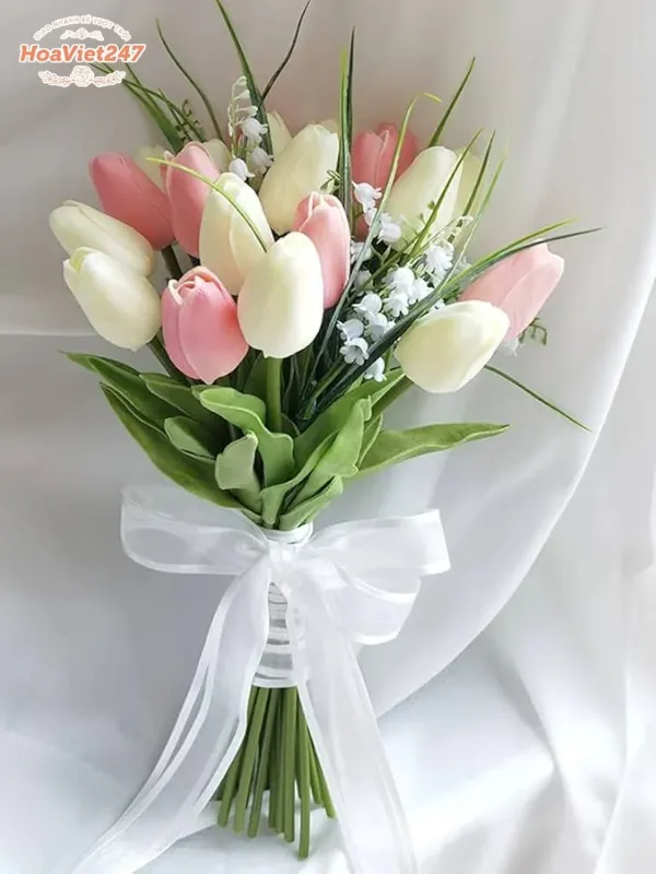 hoa cưới tulip cô dâu