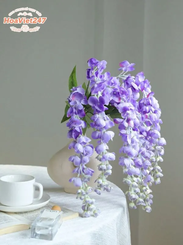hoa tử đằng trang trí phong thủy
