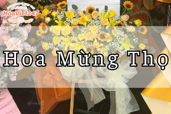 hoa mừng thọ