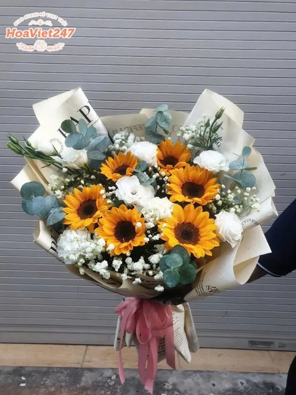những bó hoa mừng thọ tặng cho người lớn