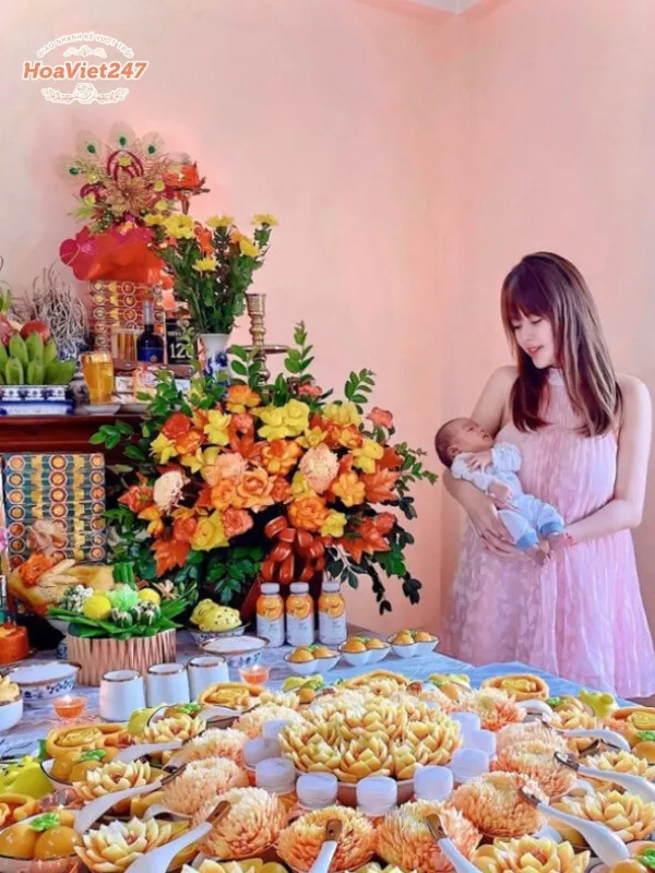 địa chỉ đặt hoa mừng đầy tháng