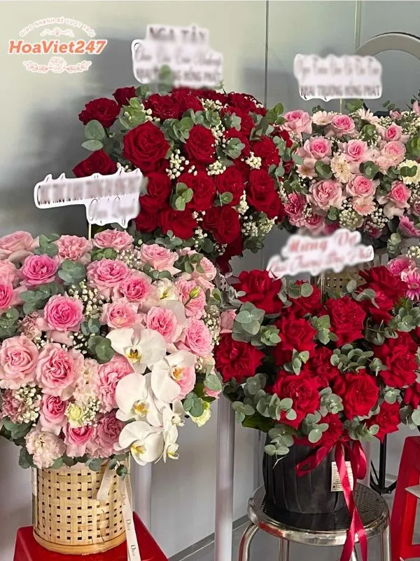 một số giỏ hoa cúng tổ nghề phổ biến