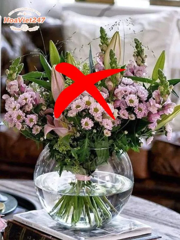một số lưu ý để giữ hoa tươi lâu 