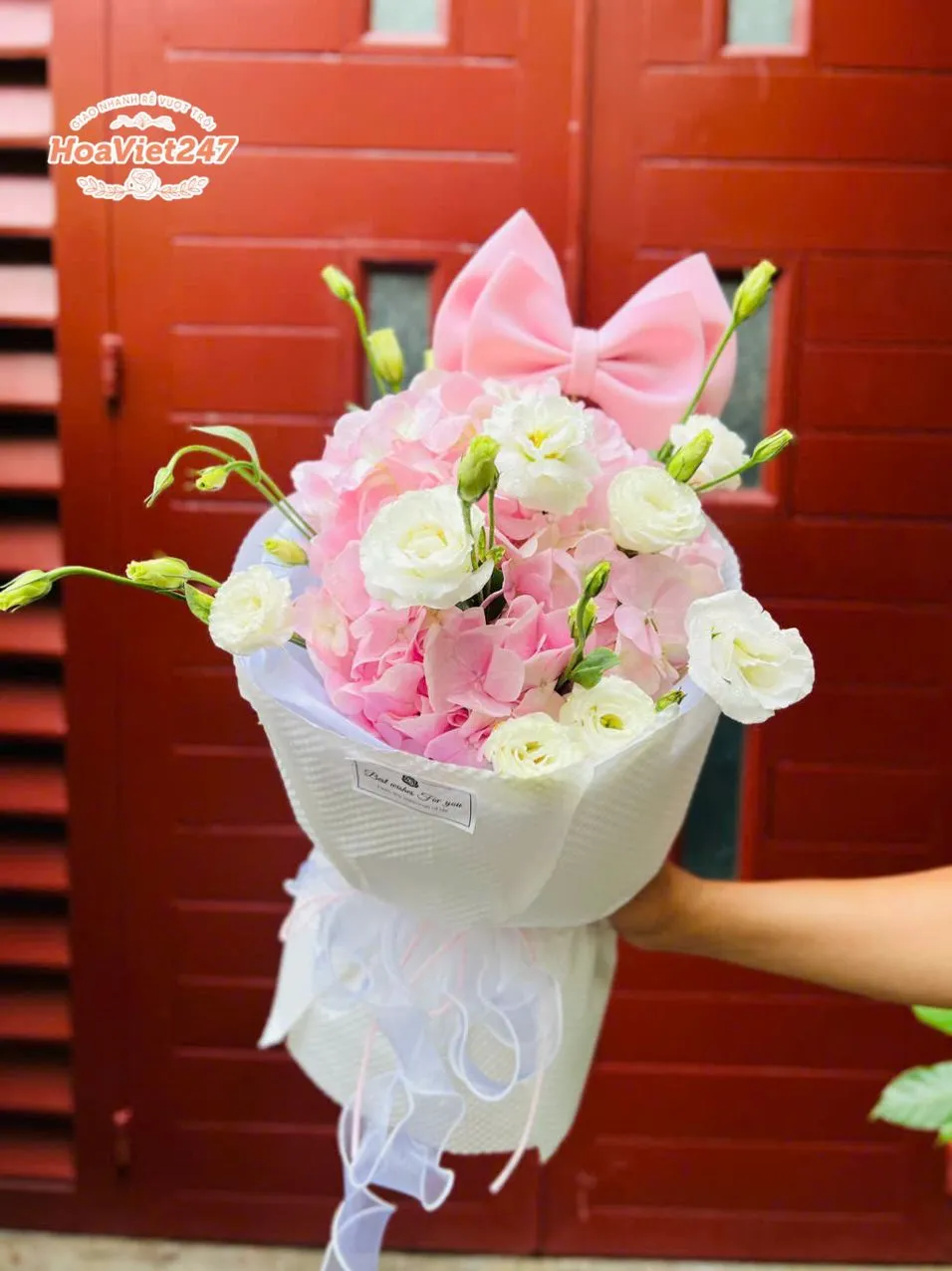 Bo Hoa Cam Tu Cau Hong Bh133