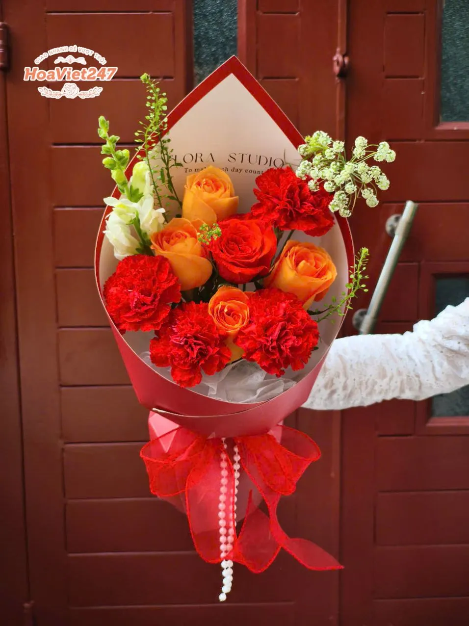 Bo Hoa Hong Nho Tong Do Bh119